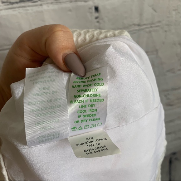 Lilly Pulitzer Kade Strapless White Gold Floral Dress Size 4 - Picture 7 of 11